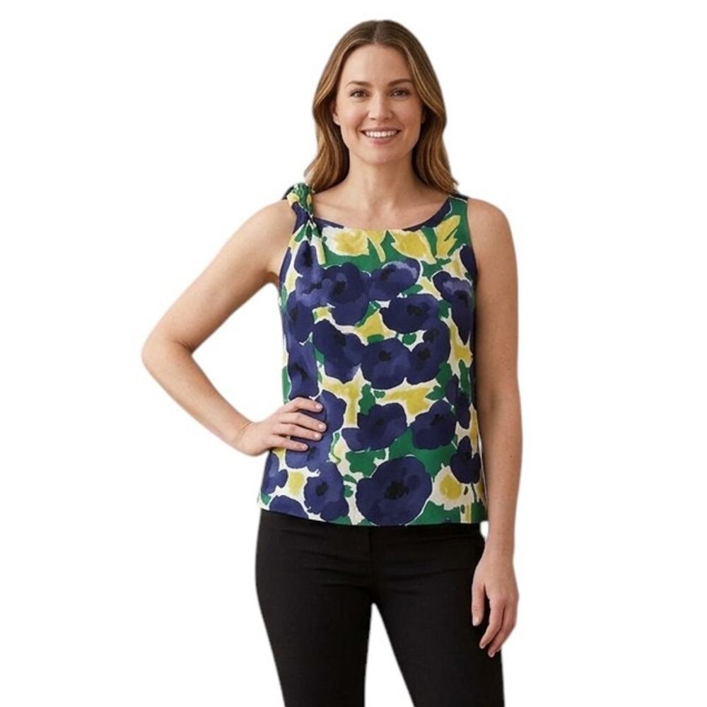 Moschino Cheap and Chic Printed Square Neckline Tank Top, S